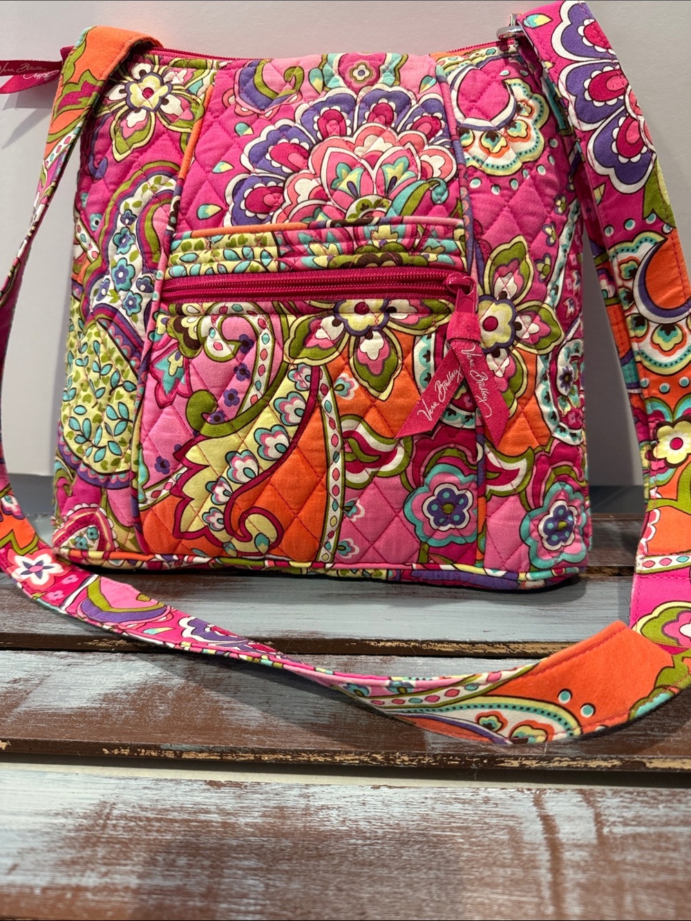 VERA BRADLEY CLOTH OVER SHOULDER BAG 10x11